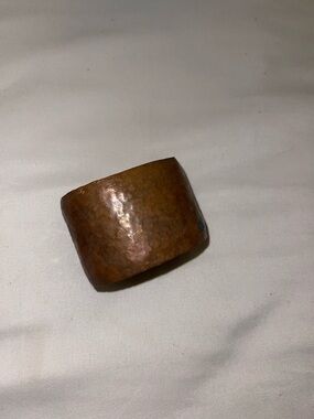Handcrafted Hammered Copper Cuff Bracelet - Warm Copper